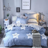 Simple Duvet Cover Set Nordic Bedding Set Heart Plaid Quilt Cover Bed Sheet King Size Single Double Queen Bed Linens - Pgmdress