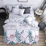 Simple Duvet Cover Sets King Size Bedding Set Unicorn Plaid Quilt Cover Bed Sheet Single Double Queen Nordic Bed Linens - Pgmdress