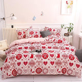 Simple Duvet Cover Sets King Size Bedding Set Unicorn Plaid Quilt Cover Bed Sheet Single Double Queen Nordic Bed Linens - Pgmdress