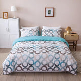 Simple Geometric Floral Duvet Cover Sets Bedding Set Single Double Queen Quilt Covers Nordic Bed Cover 150 No Bed Sheet - Pgmdress