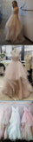 Spaghetti Chic Tulle Floor Length Prom Dresses Evening Dresses PG518 - Pgmdress