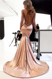Spaghetti Straps Mermaid Elegant Long Bridesmaid Prom Dresses PG815 - Pgmdress