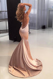 Spaghetti Straps Mermaid Elegant Long Bridesmaid Prom Dresses PG815 - Pgmdress