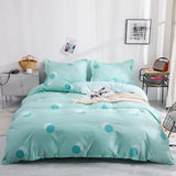 Stripe Leaf Duvet Cover Set Simple Nordic Bedding Set Quilt Cover Bed Sheet King Size Single Double Queen Bed Linens - Pgmdress