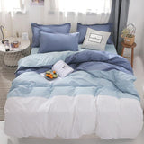 Stripe Leaf Duvet Cover Set Simple Nordic Bedding Set Quilt Cover Bed Sheet King Size Single Double Queen Bed Linens - Pgmdress