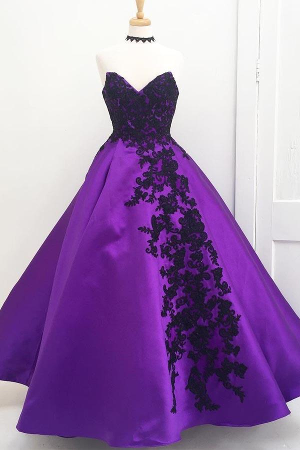 Black and Dark Purple Gothic Formal Wedding Tulle Skirt All Sizes Mtcoffinz  - Etsy | Purple wedding dress, Goth wedding dresses, Pretty dresses