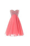 Sweetheart Beaded Prom Gown Short Homecoming Dress PG048 - Pgmdress