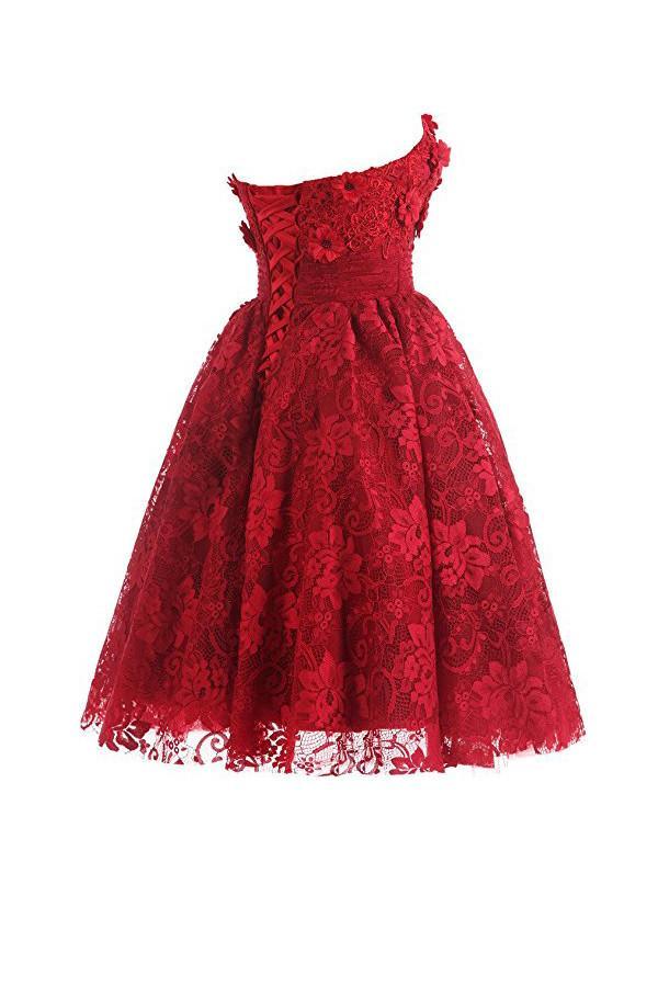 Sweetheart Knee Length Homecoming Dresses Lace Cocktail Dress – Pgmdress