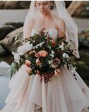 Sweetheart Neck Wedding Dresses Beaded Bodice Wedding Gowns WD493 - Pgmdress