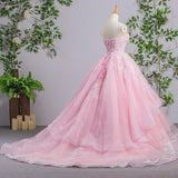 Sweetheart Pink A-line Lace Evening Dresses Prom Dresses  PG575 - Pgmdress