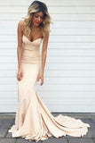 Sweetheart Sweep Train Pink Mermaid Prom Dress Evening Dress PG355