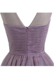 Sweetheart Tulle Light Purple Homecoming Dresses Short Prom Dresses PG069 - Pgmdress