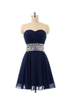 Swetheart Short Chiffon Crystal Homecoming Dresses Party Dresses PG078 - Pgmdress