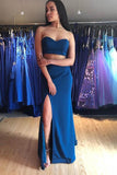 Two Piece Sweetheart Floor-Length Prom/Formal Dress with Split  PSK041