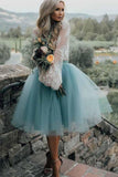 Two Piece Tulle See Through Long Sleeve Lace Homecoming Dress PD208 - Pgmdress