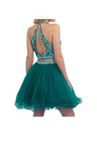 Two Pieces Tulle Short with Beaded Homecoming Dresses PG046 - Pgmdress