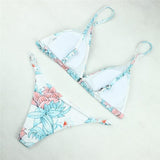 Weljuber Swimwear Bandage Low Waist Bikini Sets Sexy Push Up Biquini - Pgmdress