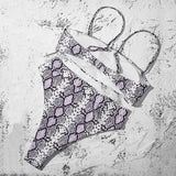 Sexy Bikinis Solid Push Up Bikini Hot Sale Padded Bra Straps Swimsuit - Pgmdress